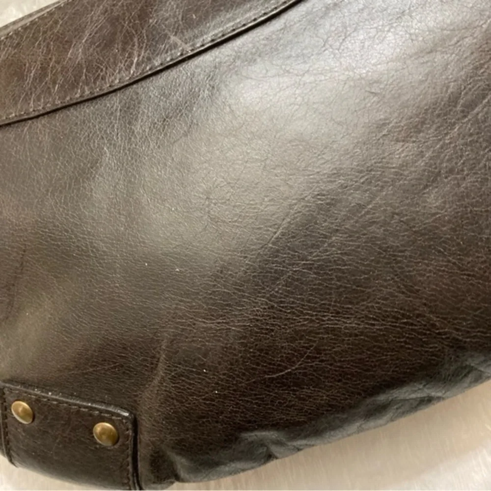 Cucinelle Brown leather hobo bag